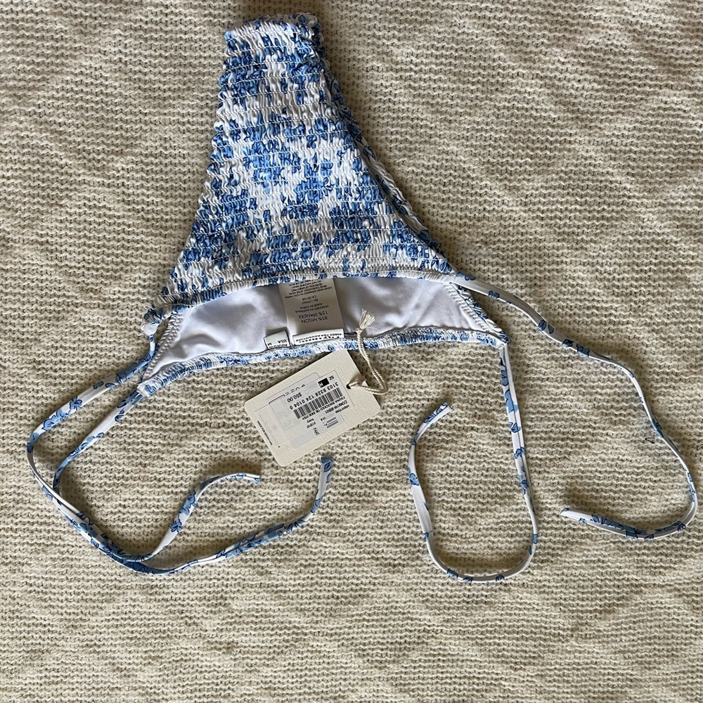 Rhythm•Bikini Bottoms•Size Medium•White & Blue Floral